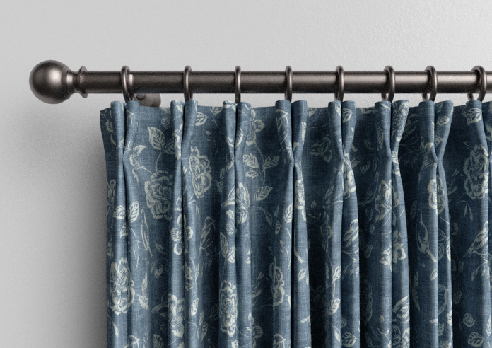 Bird Garden, Denim - Made to Measure Curtains - Image 10